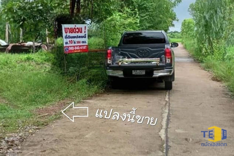 ที่ดินตระการอุบลฯ เนื้อที่ 10 ไร่ 358 ตร.ว. ( 2 โฉนด ) หน้ากว้างติดถนนคอนกรีต 70 เมตร